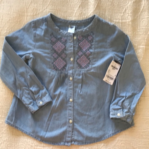 OshKosh B'gosh Other - New Girl’s sz 5 OshKosh Denim top